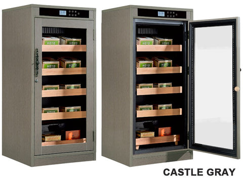 Redford Lite Climate-Controlled Cigar Cabinet Humidor – Custom Finish Options, 1250 Cigar Capacity