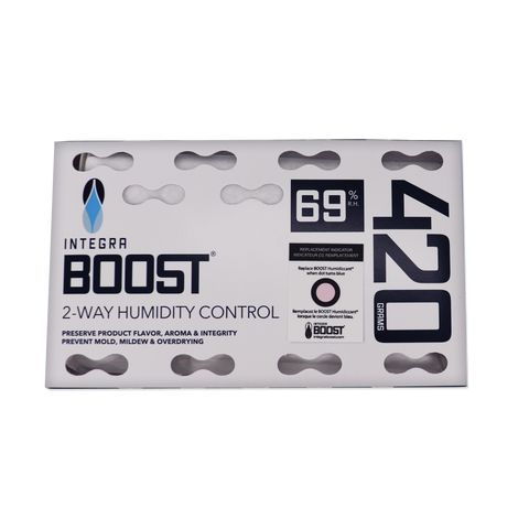420 Gram Humidity Packets - Display of 5, 69% Humidity for Cigars and Cannabis