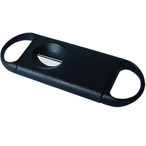 V-Cut Cigar Cutter – Black Plastic | 54 Ring Gauge
