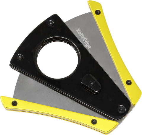 Yellow & Black Wing Blade Aluminum Cigar Cutter – 64 Ring Gauge
