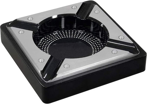 Saint Lucia Metal & Wood Contemporary 4 Cigar Rests Ashtray