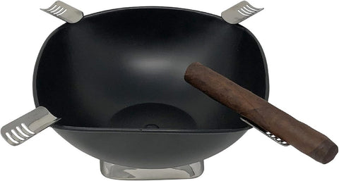 Prestige Smokin Ash Quadrangle Ashtray – Matte Black