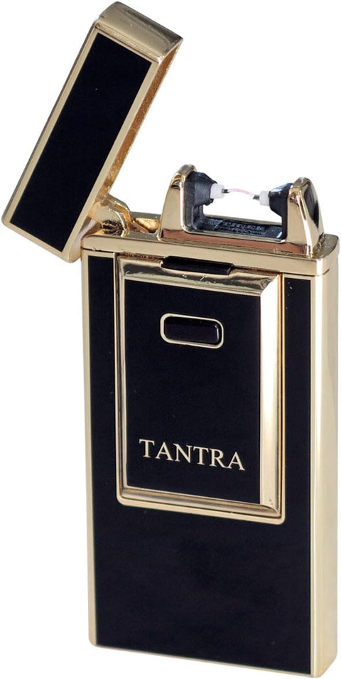 Tantra Adonis Electronic Pulse Lighter – Single Arch, Windproof, Flameless, USB Rechargeable (Gold & Silver)