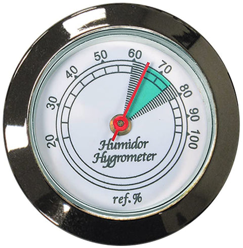 Prestige HYB134/S Silver Hygrometer with Glass Face – Compact & Accurate