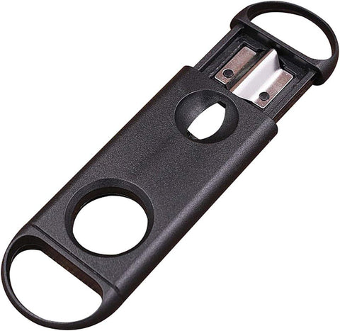 Combo Cigar Cutter Guillotine & V-Cut 56/52 Ring Gauge Black