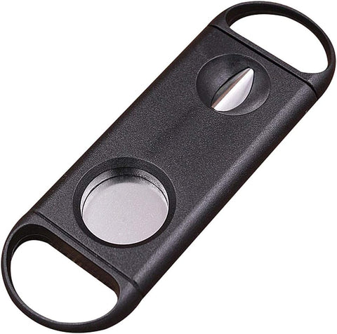 Combo Cigar Cutter Guillotine & V-Cut 56/52 Ring Gauge Black