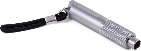 Etched Twist-Action Retractable Cigar Punch Cutter – Silver