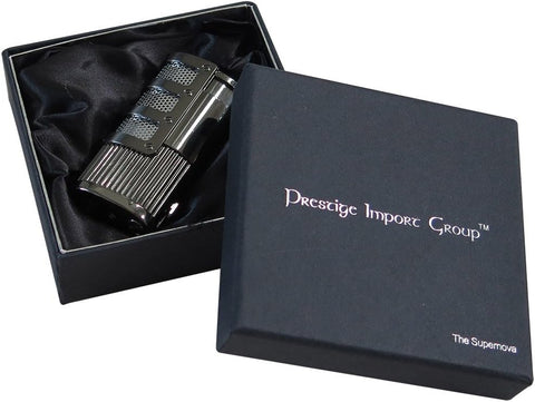 Triple Torch Punch Lighter – Gun Metal Mesh