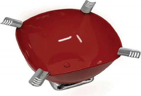 Smokin Ash Quadrangle Red Ashtray