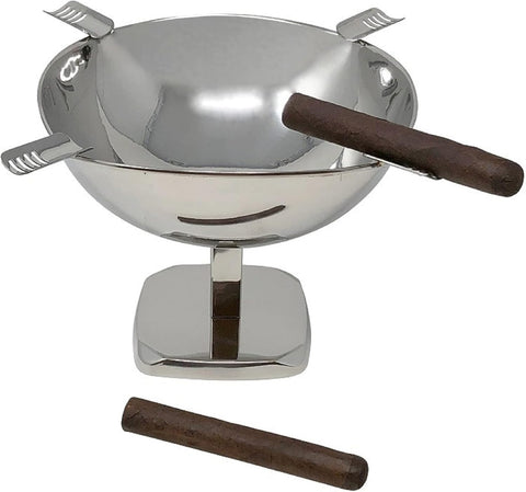 Prestige Smokin Ash Quadrangle Raised Ashtray – Stainless Steel