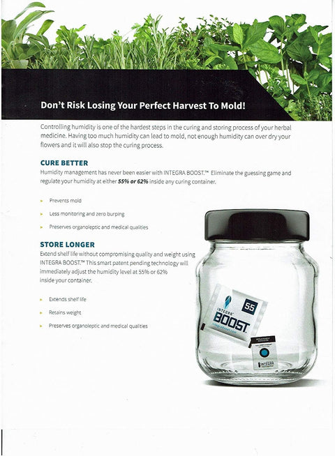 67 Gram Humidity Packets Bulk Case of 100 - 62% for Cannabis