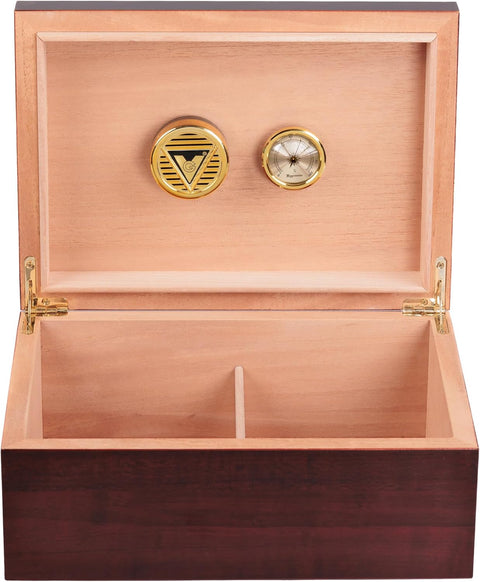 The Executive Cherry Wood Cigar Humidor – 50 to 75 Cigar Capacity