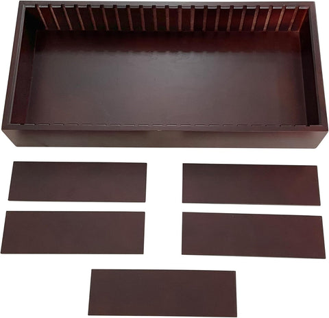 Adjustable Cigar Tray Dark Mohagany