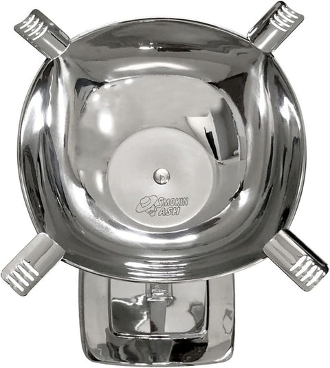 Quadrangle Standing Cigar Ashtray – Stainless Steel