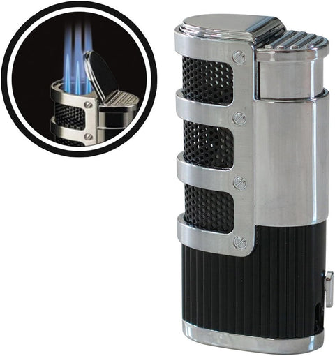 Supernova Triple Flame Torch Lighter with Built-in Punch