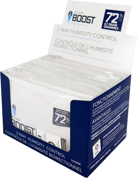67 Gram Humidity Packets - Display of 12, 72% Humidity for Cigars
