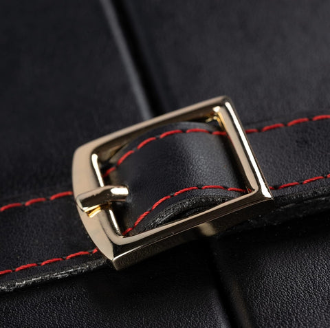 The Augustus Black Leather Travel Cigar Humidor – Holds up to 20 Cigars