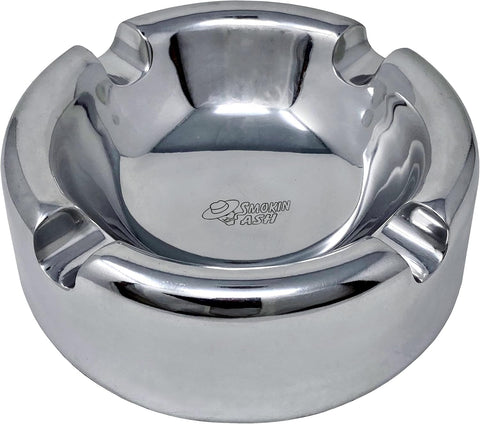 Prestige Import Group Lexington Smokin Ash 4 Recessed Cigar Rests Desktop Polished Aluminum Ashtray
