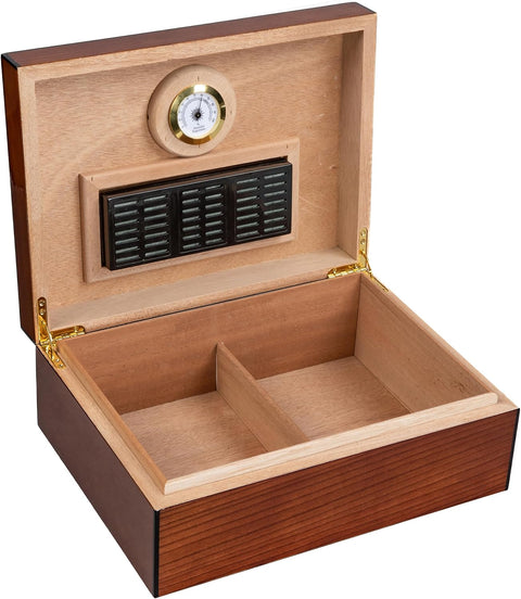 Napoli Dome Italian Design Cigar Humidor – Holds Up to 75 Cigars