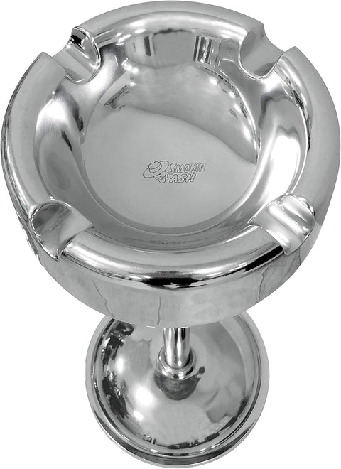 Prestige Lexington Standing Ashtray – Polished Aluminum