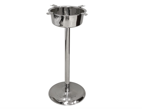 Prestige Hartford 4-Stirrup Standing Cigar Ashtray – Polished Stainless Steel