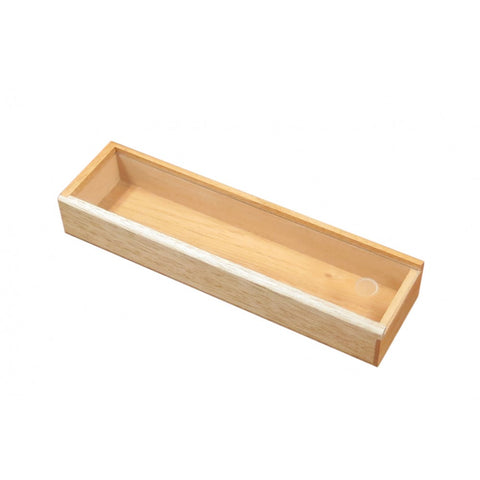 2-Cigar Wooden Promo Display Box with Sliding Acrylic Top