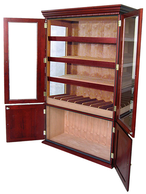 Saint Regis 4000-Count Cherry Finish Cigar Cabinet Humidor