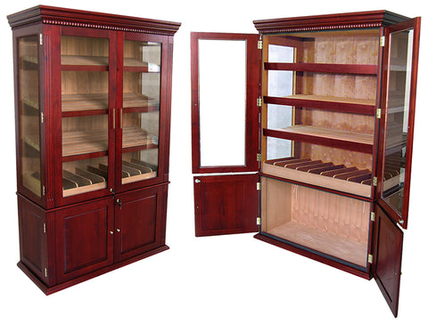 Saint Regis 4000-Count Cherry Finish Cigar Cabinet Humidor