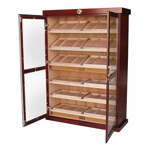 Bermuda 4000-Count Cherry Finish Cigar Cabinet Humidor
