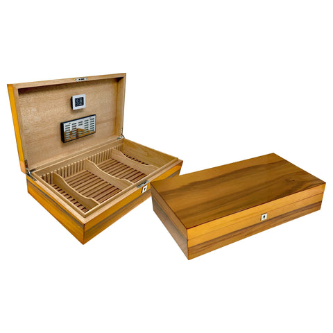 Winchester Apple Wood Lacquer Humidor – 180 Ct. Capacity