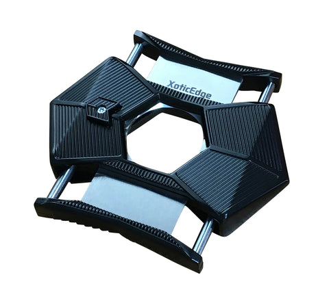 XoticEdge Xpanse Push-Button Guillotine Cigar Cutter – Sleek Black Finish