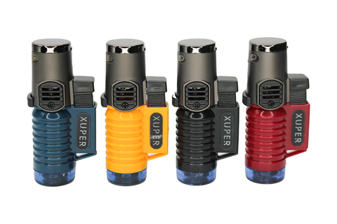 Triple Flame Torch Lighter Display – Box of 20 (Assorted Colors)