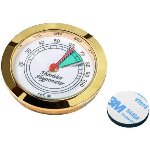 Medium Round Analog Hygrometer – Classic Humidity Gauge for Humidors