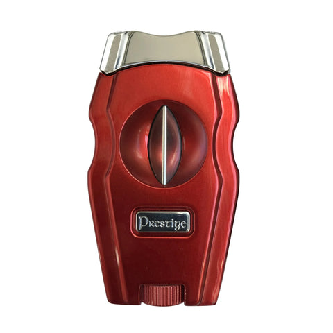 Gladiator V-Cut & Punch Cigar Cutter – Red Metal Body