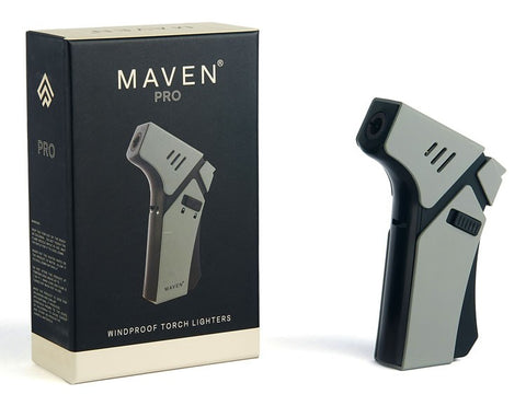 Maven Modern Gun-Style Handheld Torch Lighter – Gray | Sleek Design, Powerful Performance