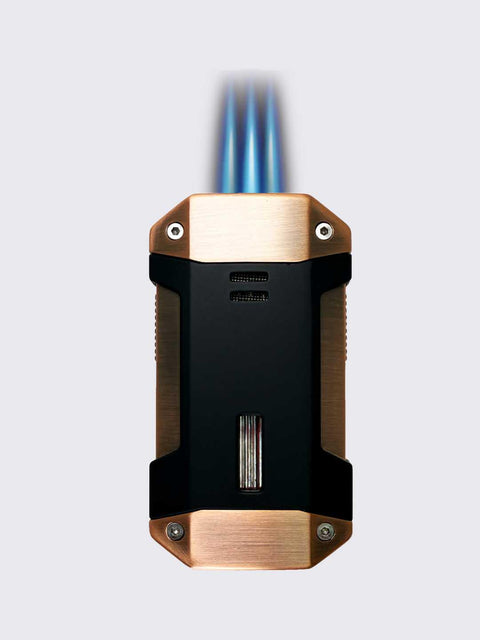 Jetline Galleon Premium Triple Jet Flame Lighter – Copper & Black Finish