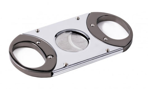 Chrome Metal Guillotine Cigar Cutter – Double Stainless Steel Blades – 56 Ring Gauge (Copy)