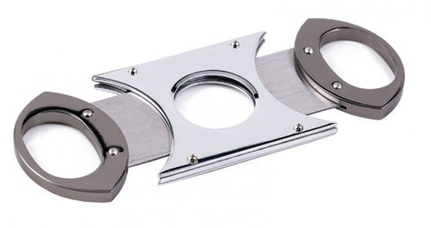 Chrome Metal Guillotine Cigar Cutter – Double Stainless Steel Blades – 56 Ring Gauge (Copy)