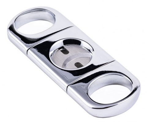 Heavy-Duty Silver Cigar Cutter – Precision Guillotine for 56 Ring Gauge Cigars