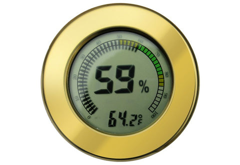 Gold Digital Hygrometer with Calibration – Accurate Humidity & Temperature Monitoring