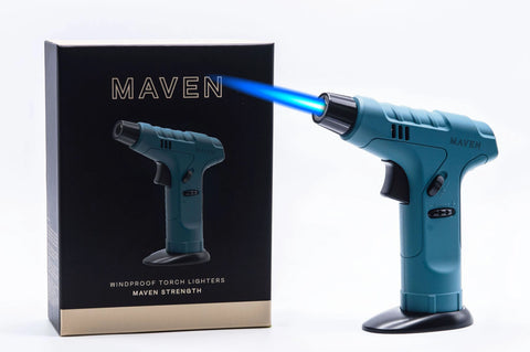 Tabletop Gun-Style Super Flame Torch Lighter – Blue