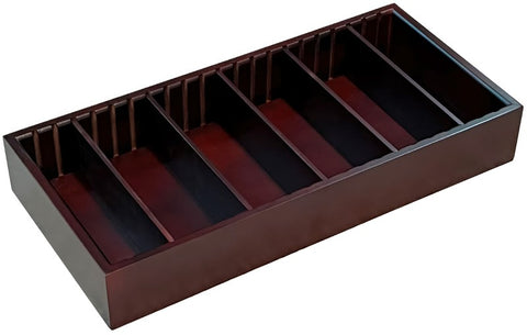 Adjustable Cigar Tray Dark Mohagany
