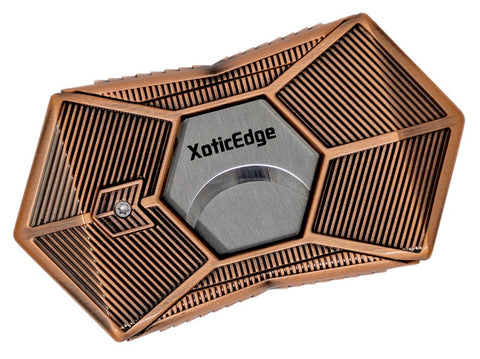 High Quality Copper Box-Wing Dual Blade Guillotine Cigar Cutter – Cuts Up to 64 Ring Gauge