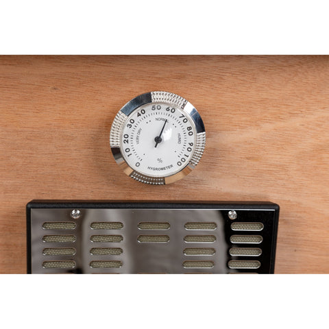 Princeton Bubinga 130 Ct. High Gloss Cigar Humidor with Magnetic Hygrometer & Humidifier