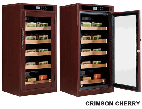 Redford Lite Climate-Controlled Cigar Cabinet Humidor – Custom Finish Options, 1250 Cigar Capacity