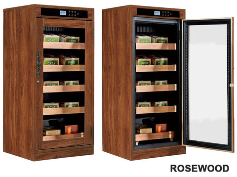 Redford Lite Climate-Controlled Cigar Cabinet Humidor – Custom Finish Options, 1250 Cigar Capacity