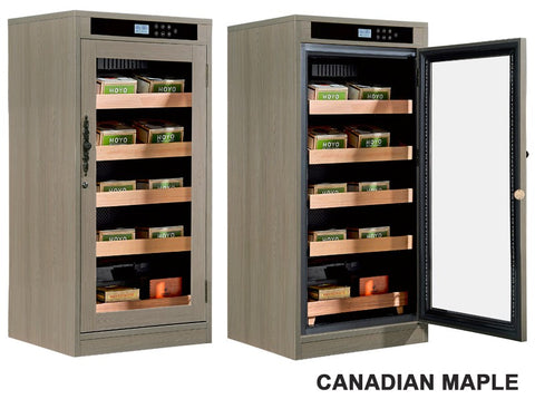 Redford Lite Climate-Controlled Cigar Cabinet Humidor – Custom Finish Options, 1250 Cigar Capacity