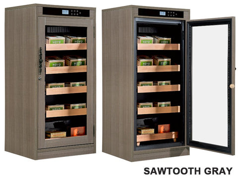 Redford Lite Climate-Controlled Cigar Cabinet Humidor – Custom Finish Options, 1250 Cigar Capacity