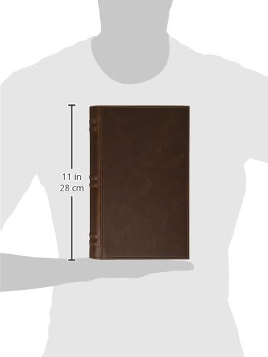 Novelist Leather Book-Style Travel Cigar Humidor – Brown – Holds 5 to 10 Cigars