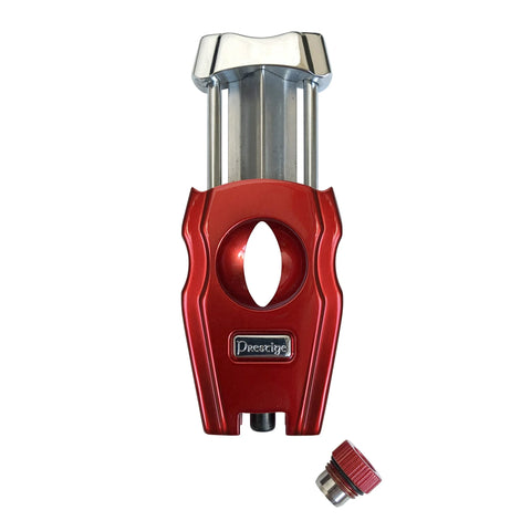 Gladiator V-Cut & Punch Cigar Cutter – Red Metal Body